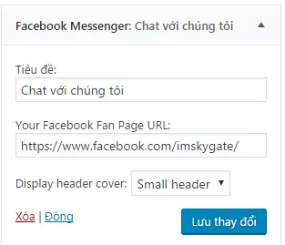 tich hop tinh nang facebook chat vao website wordpress3